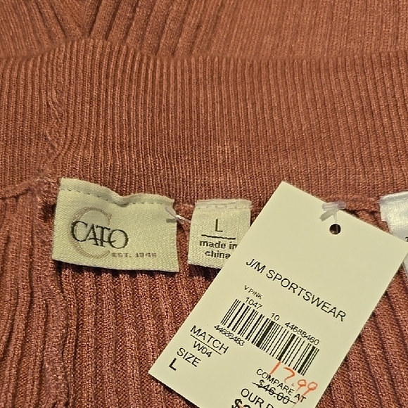 Cato PinkWide Leg Lounge Pants L - Picture 3 of 3